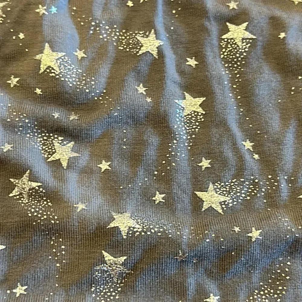 Imoga Girls Grey Tank Dress with Silver Stars - Size 8